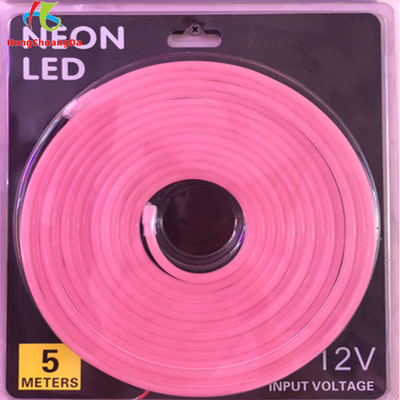 luzes de tira flexíveis do diodo emissor de luz 12v com luz de néon 1cm Cuttable da corda de 2.5cm